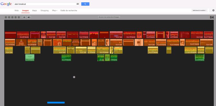 Breakout : le clin d'oeil de Google au casse-briques d'Atari